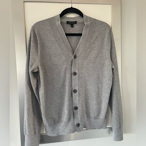 Banana Republic grey cardigan in cotton/silk blend